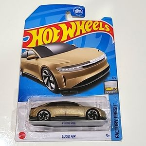 Hot Wheels Car Gold Lucid Air